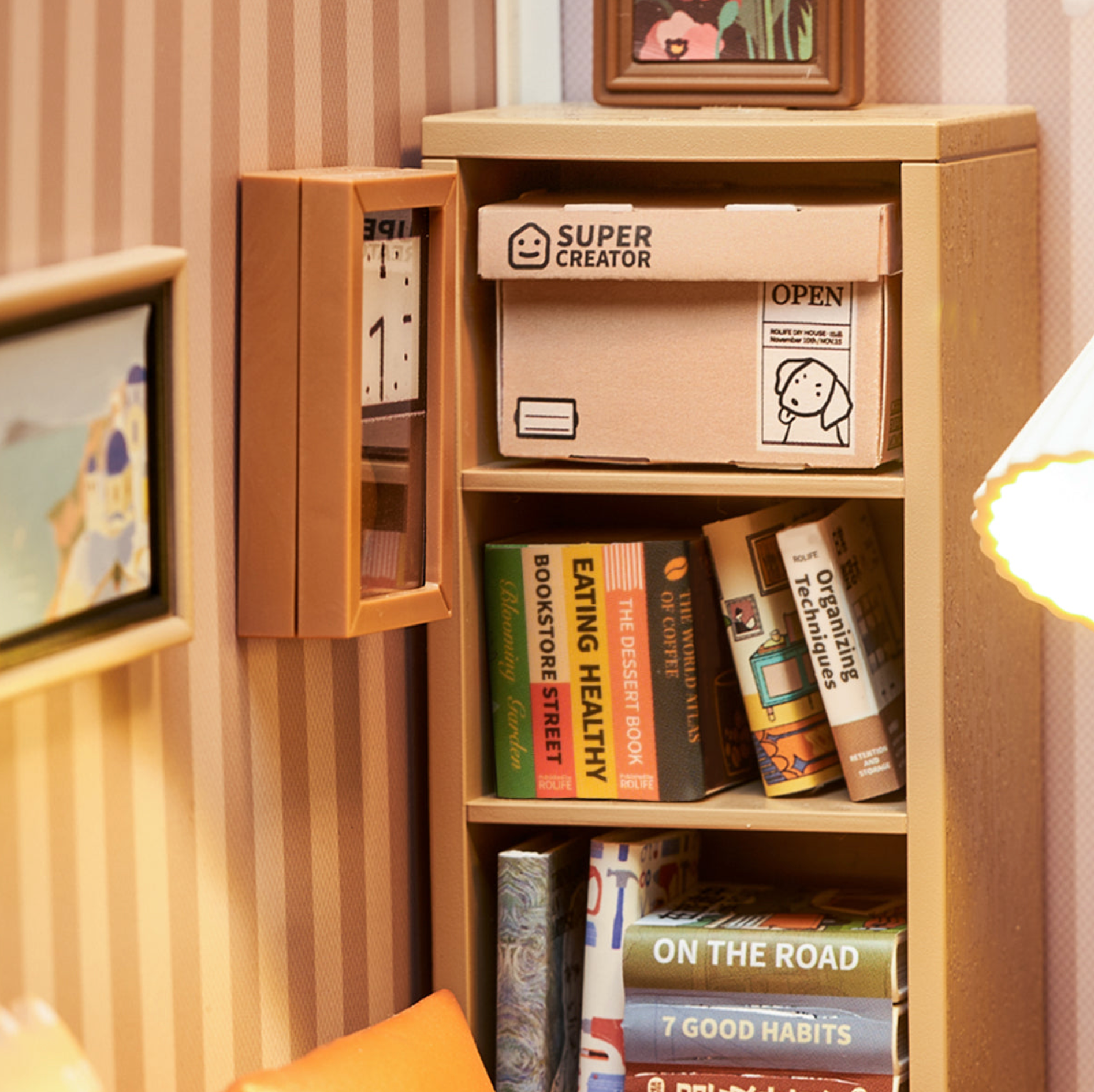 ROBOTIME Cozy Living Lounge Super Creator Miniature House - Super Creator