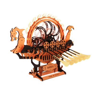 ROBOTIME Viking Dragon Ship Mechanical 3D Wooden Puzzle