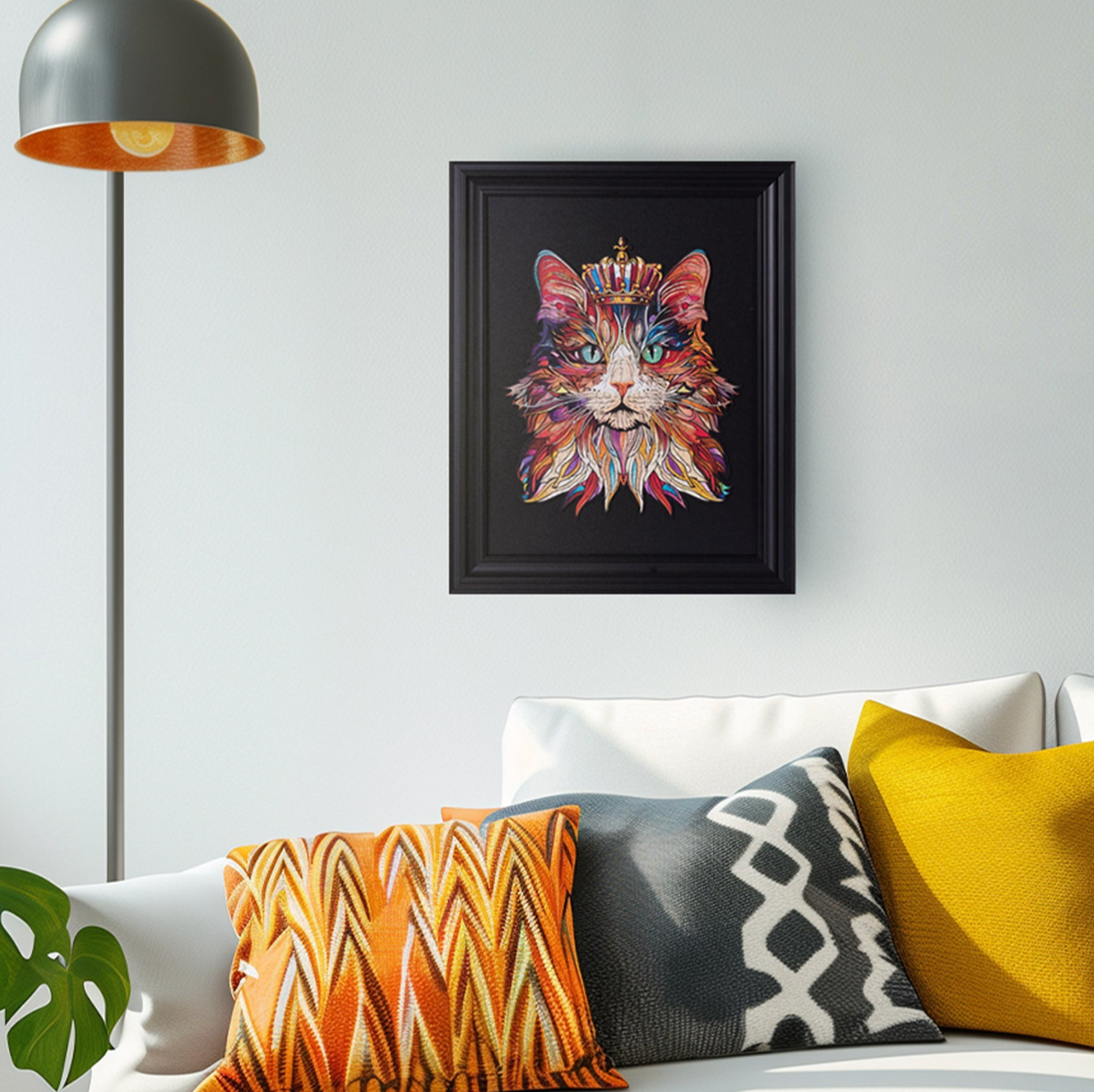 ROBOTIME Cat King Wooden Jigsaw Puzzle - 200 Pieces