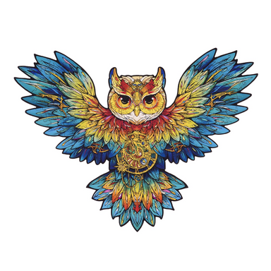 ROBOTIME Owl Colorful Wooden Jigsaw Puzzle - 200 Pieces