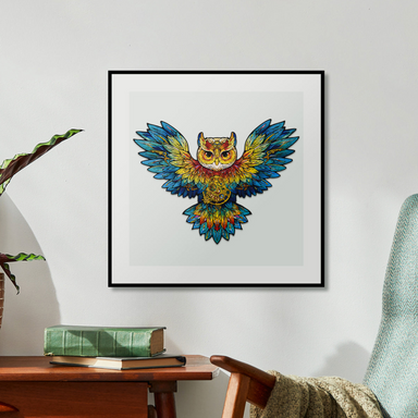 ROBOTIME Owl Colorful Wooden Jigsaw Puzzle - 200 Pieces