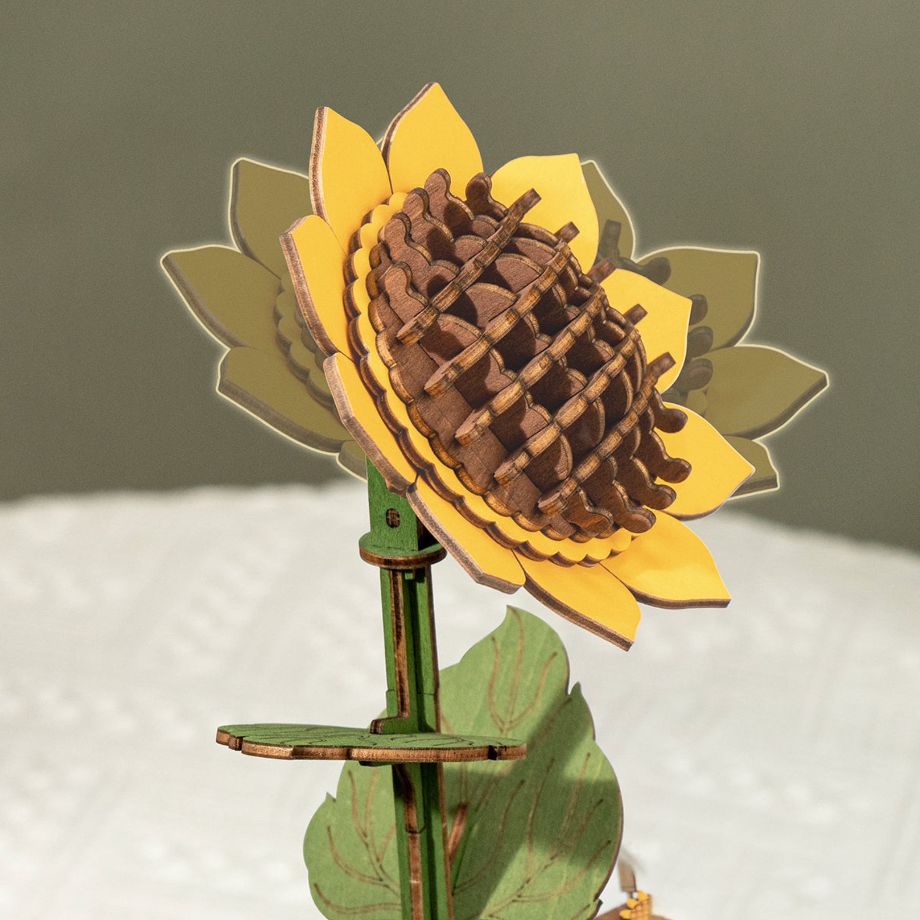 ROBOTIME DIY Wooden Flower Bouquet 3D Puzzle