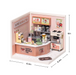 ROBOTIME Super Creator Double Joy Bubble Tea DIY Miniature House Kit - Super Creator