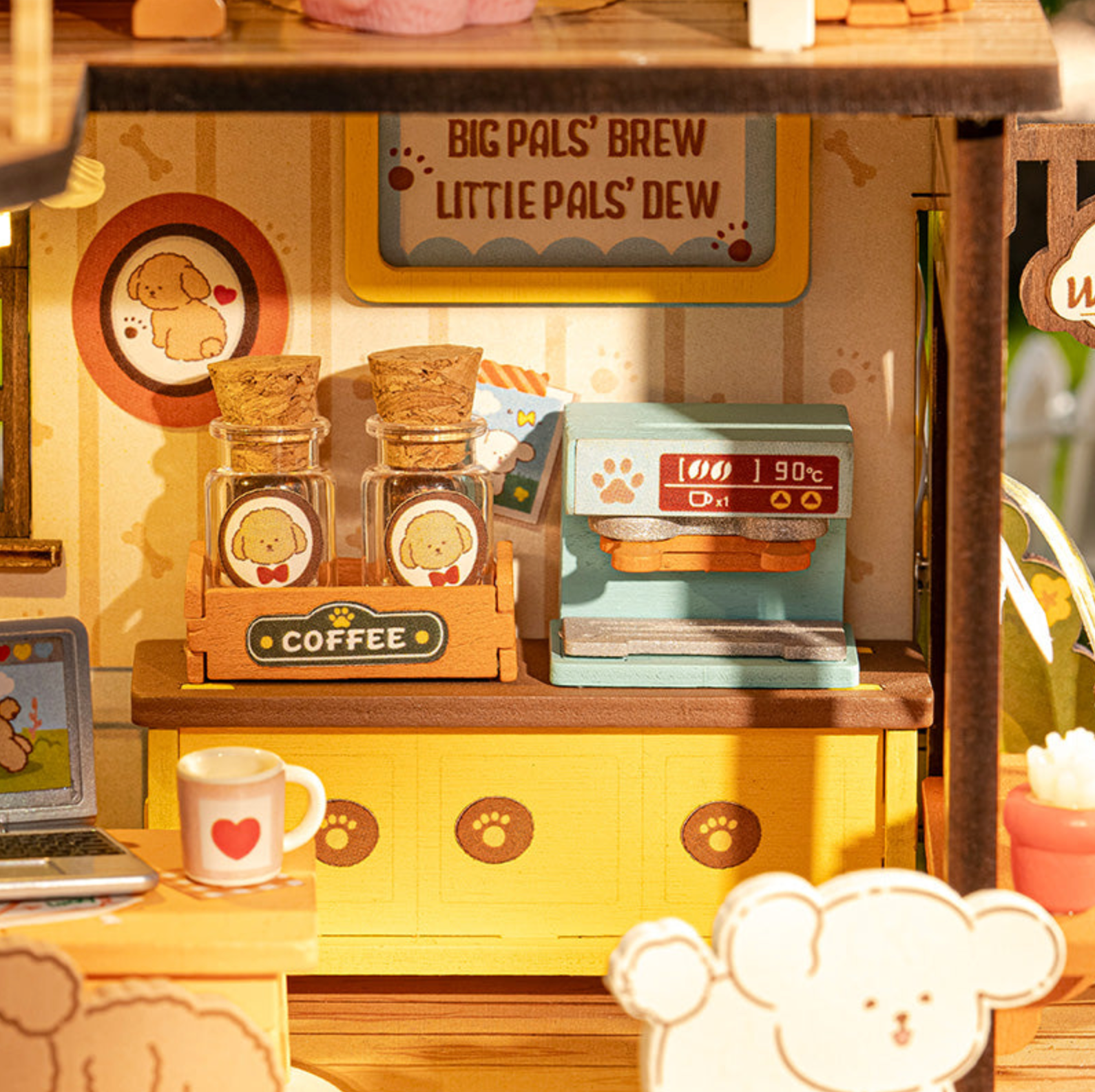 ROBOTIME Puppy's Cozy Villa DIY Miniature House