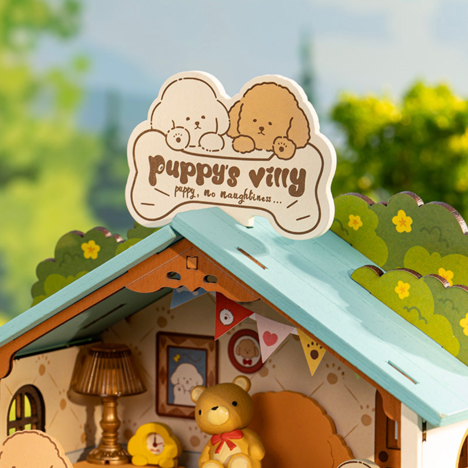 ROBOTIME Puppy's Cozy Villa DIY Miniature House