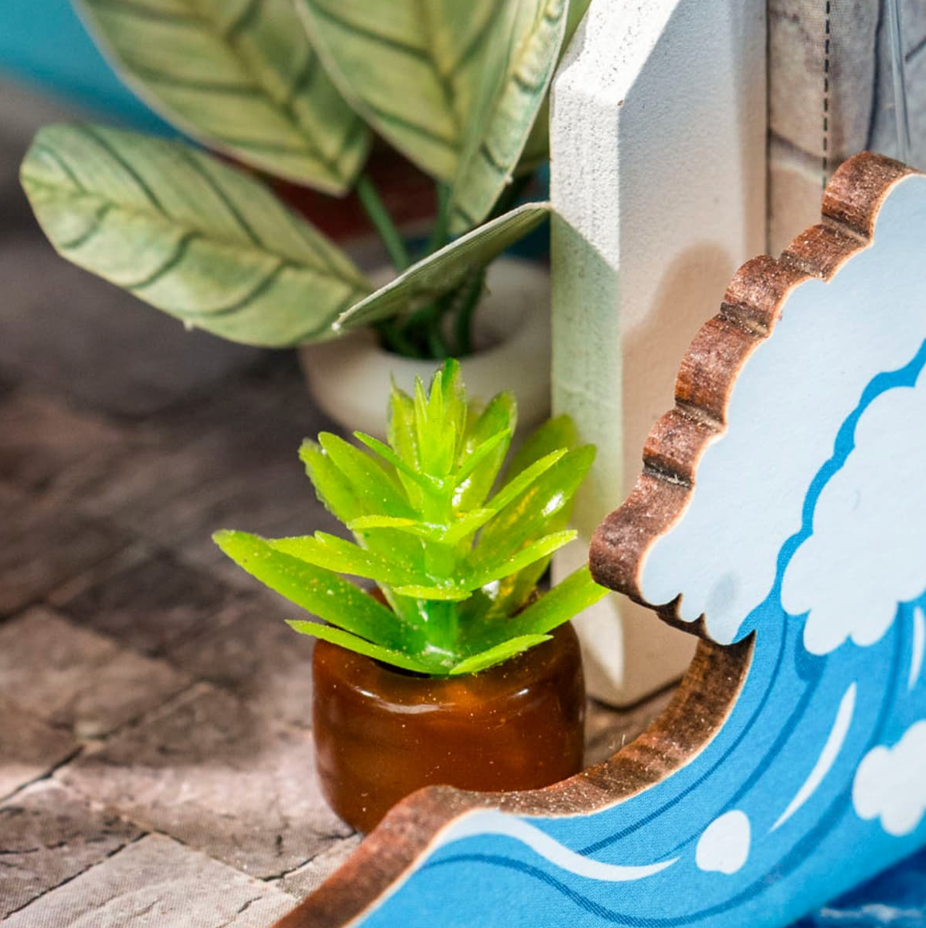 ROBOTIME Sea Holiday Restaurant DIY Miniature House