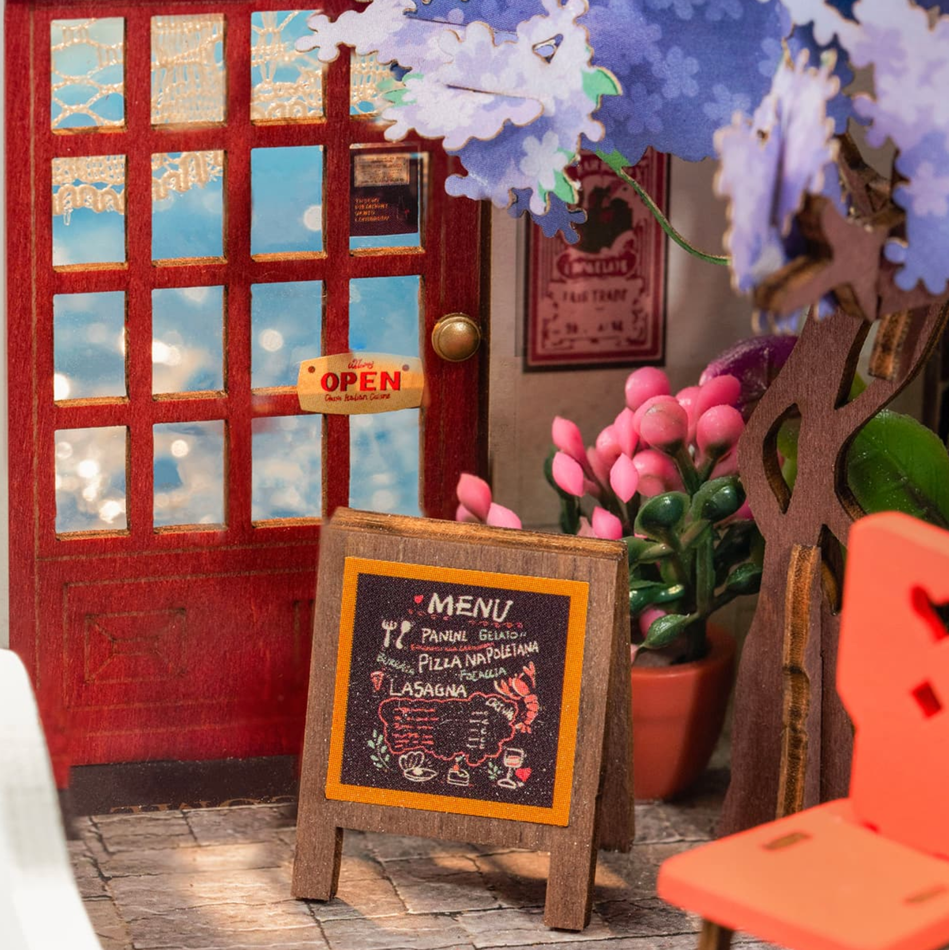 ROBOTIME Sea Holiday Restaurant DIY Miniature House