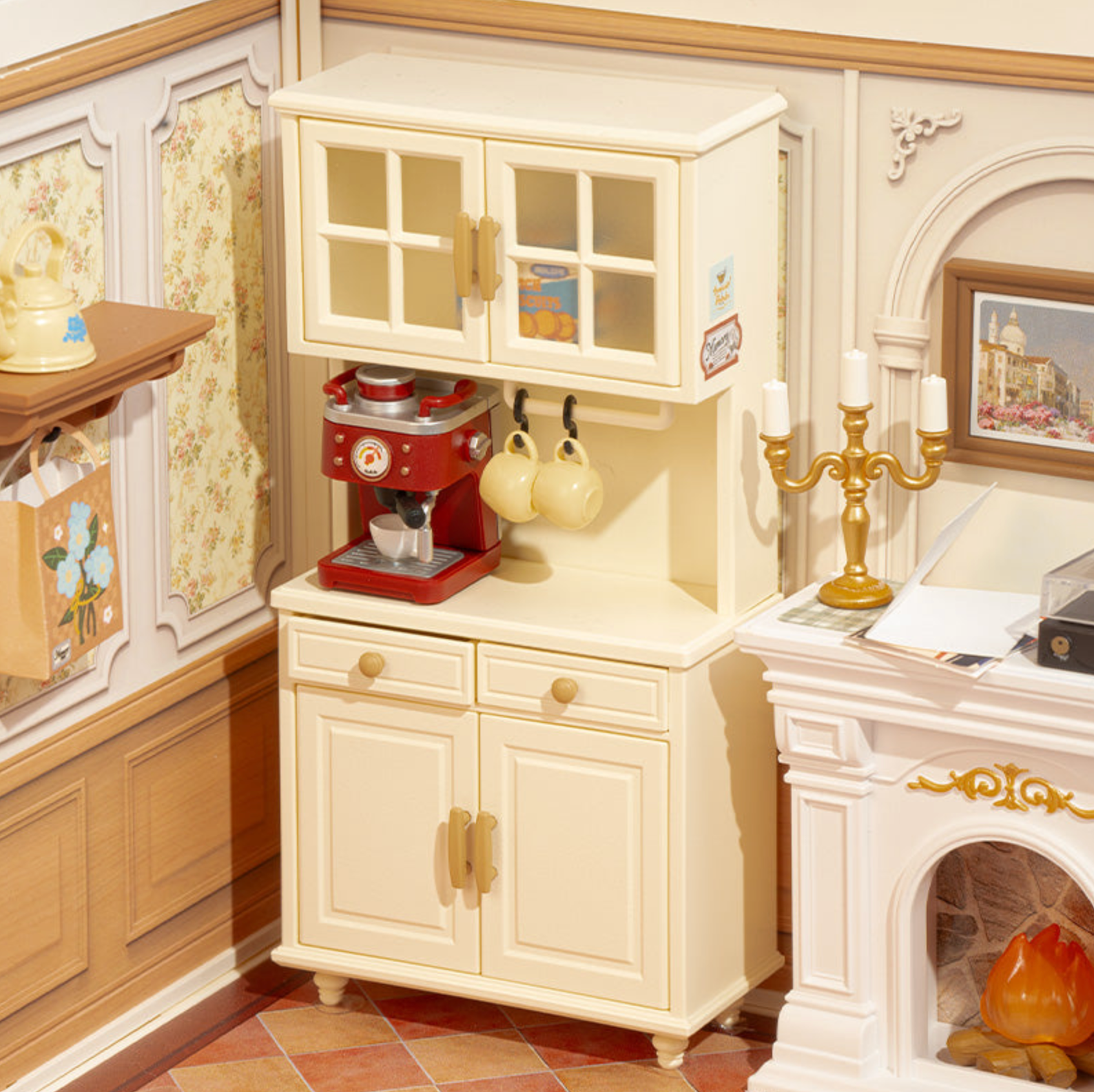 ROBOTIME Warm Dining Room DIY Miniature House - Super Creator