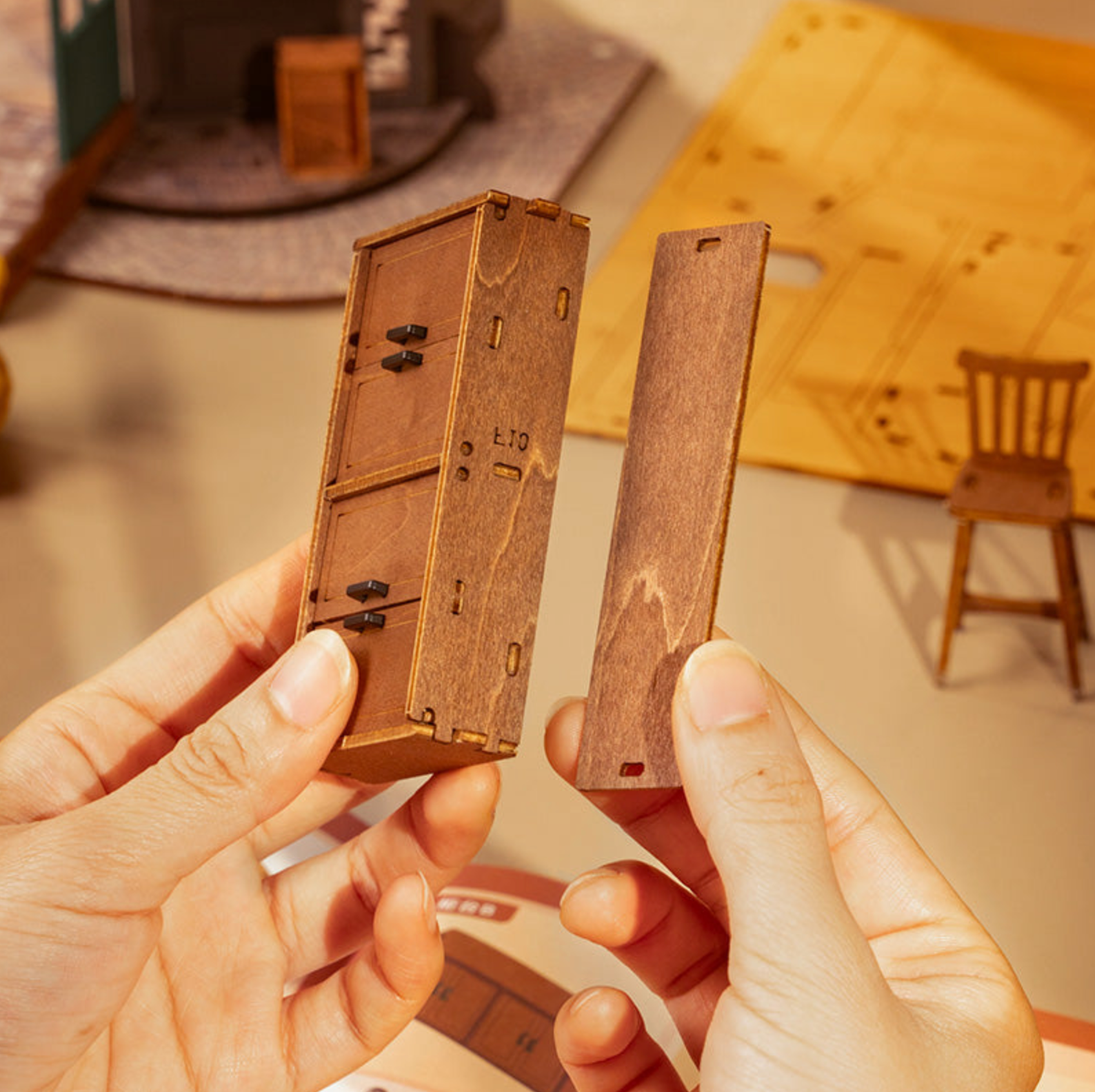 ROBOTIME Tipsy Restaurant DIY Miniature House