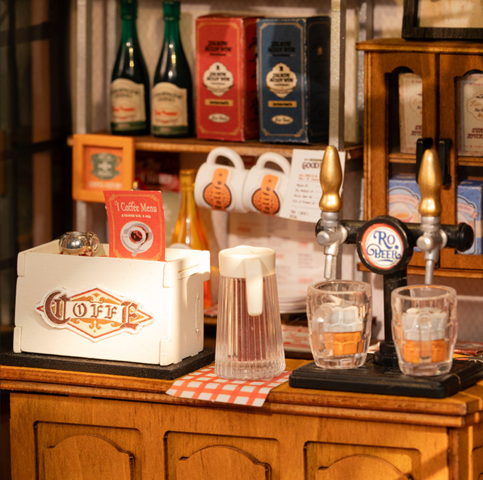 ROBOTIME Tipsy Restaurant DIY Miniature House