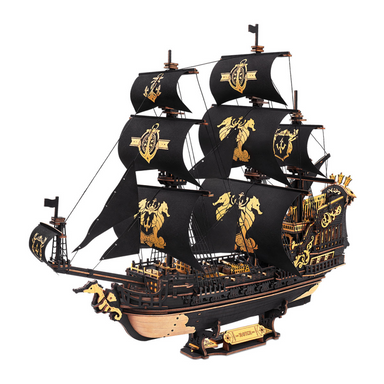 ROBOTIME The Seahorse Barque 3D Wooden Puzzle