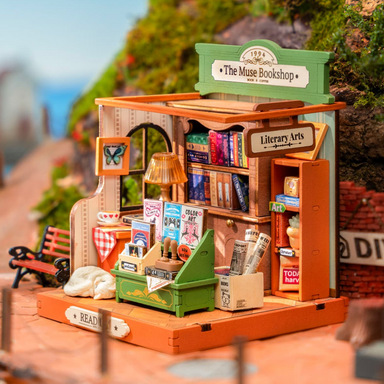 ROBOTIME The Muse Bookshop DIY Miniature House
