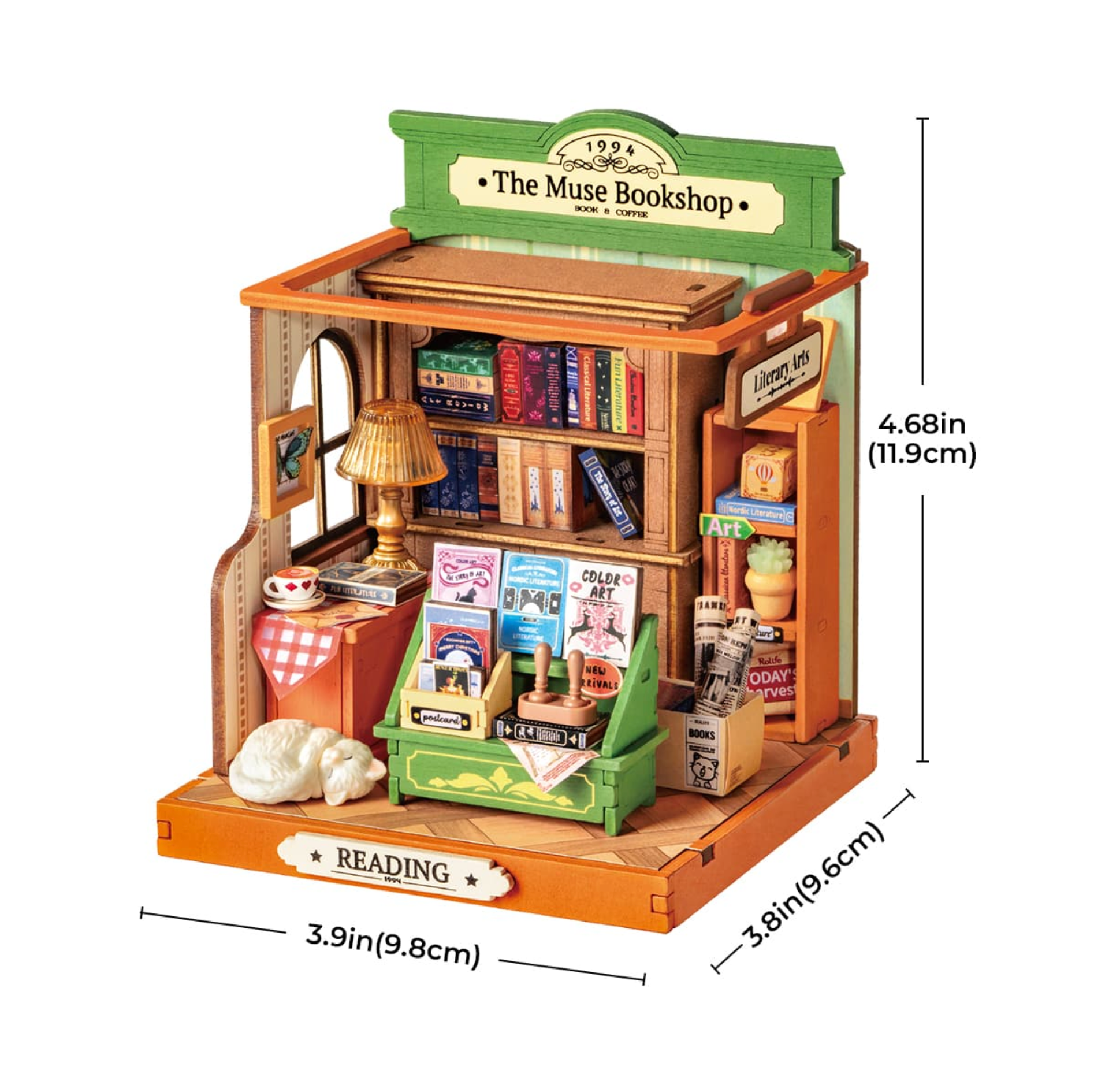 ROBOTIME The Muse Bookshop DIY Miniature House