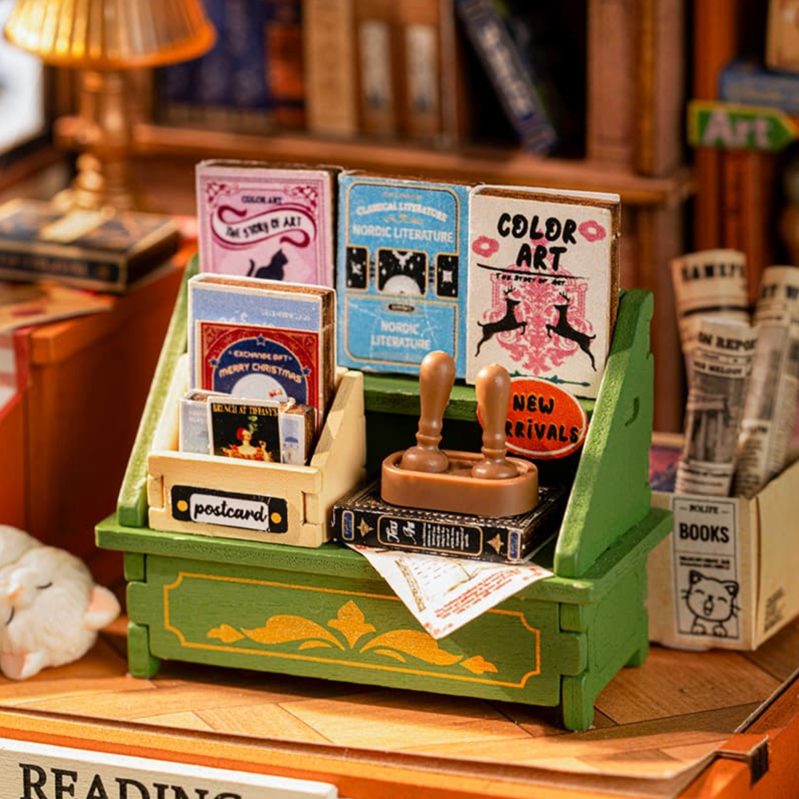 ROBOTIME The Muse Bookshop DIY Miniature House