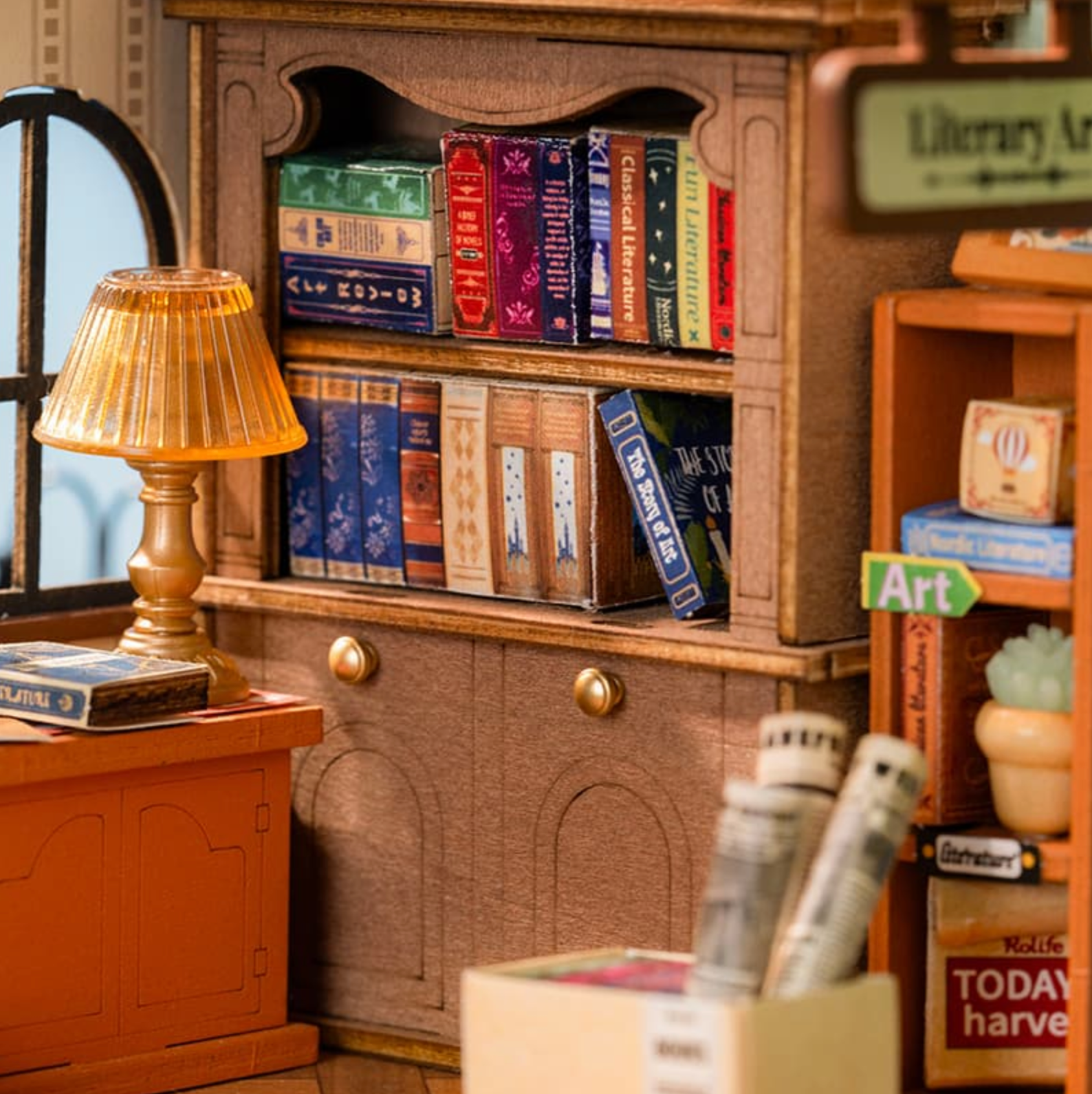 ROBOTIME The Muse Bookshop DIY Miniature House