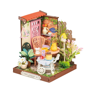 ROBOTIME Fancy Tea Yard DIY Miniature House