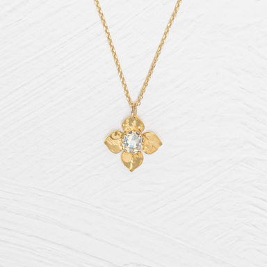 Holly Yashi Petite Fleur Pendant Necklace - Gold