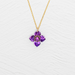 Holly Yashi Petite Fleur Pendant Necklace - Royal Purple
