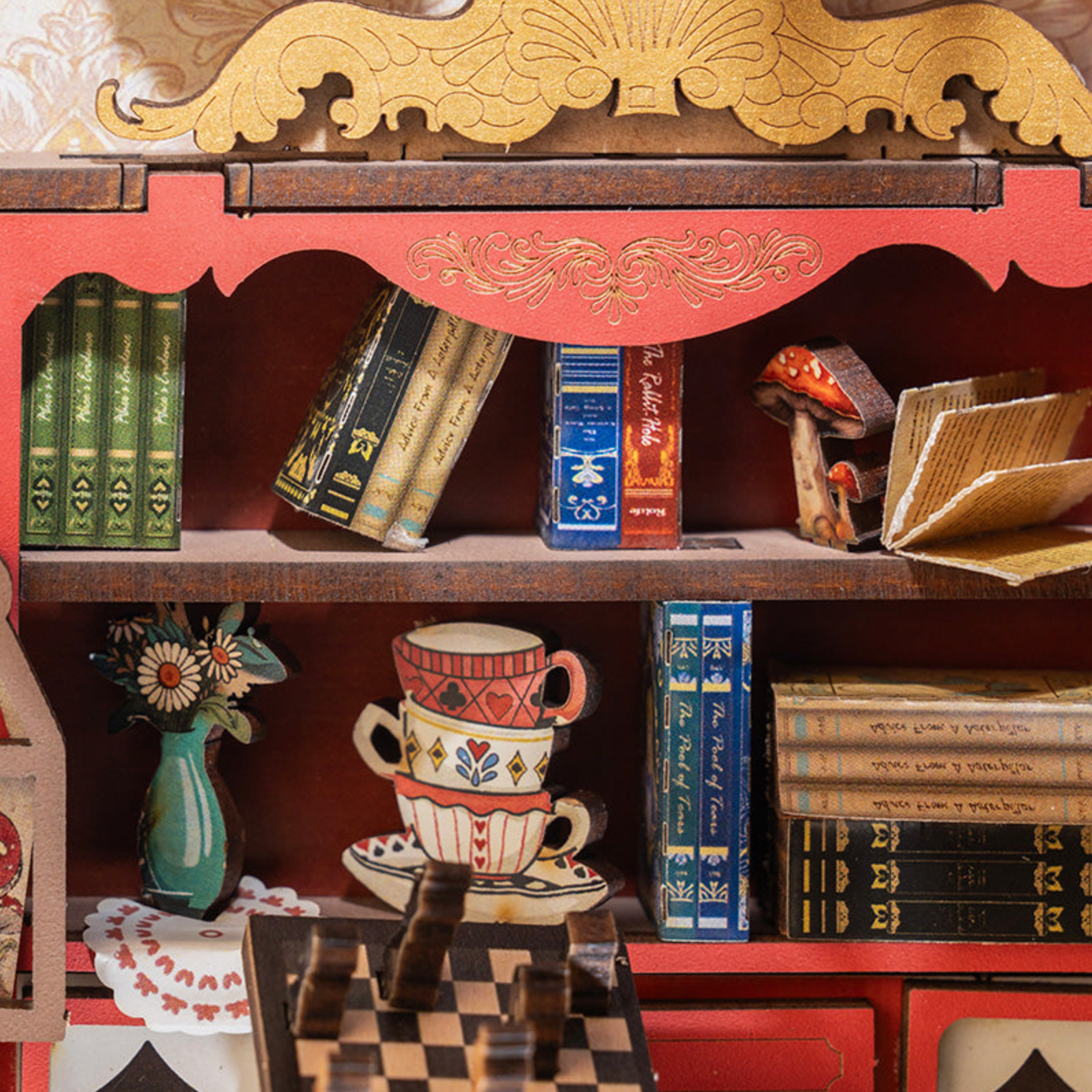 ROBOTIME Fall into Wonder DIY Book Nook Shelf Insert