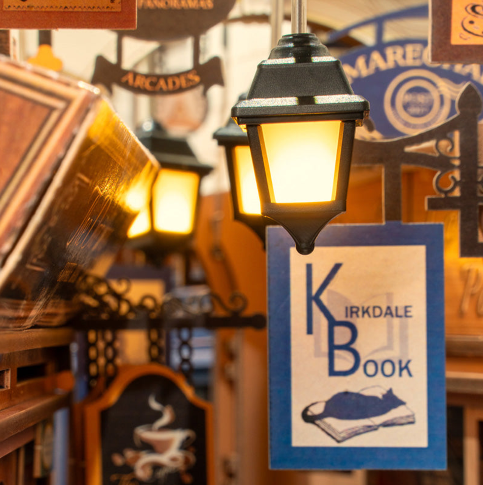 ROBOTIME Arcade Dating DIY Book Nook Shelf Insert Kit