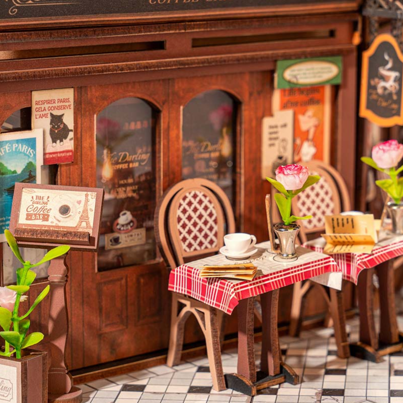 ROBOTIME Arcade Dating DIY Book Nook Shelf Insert Kit