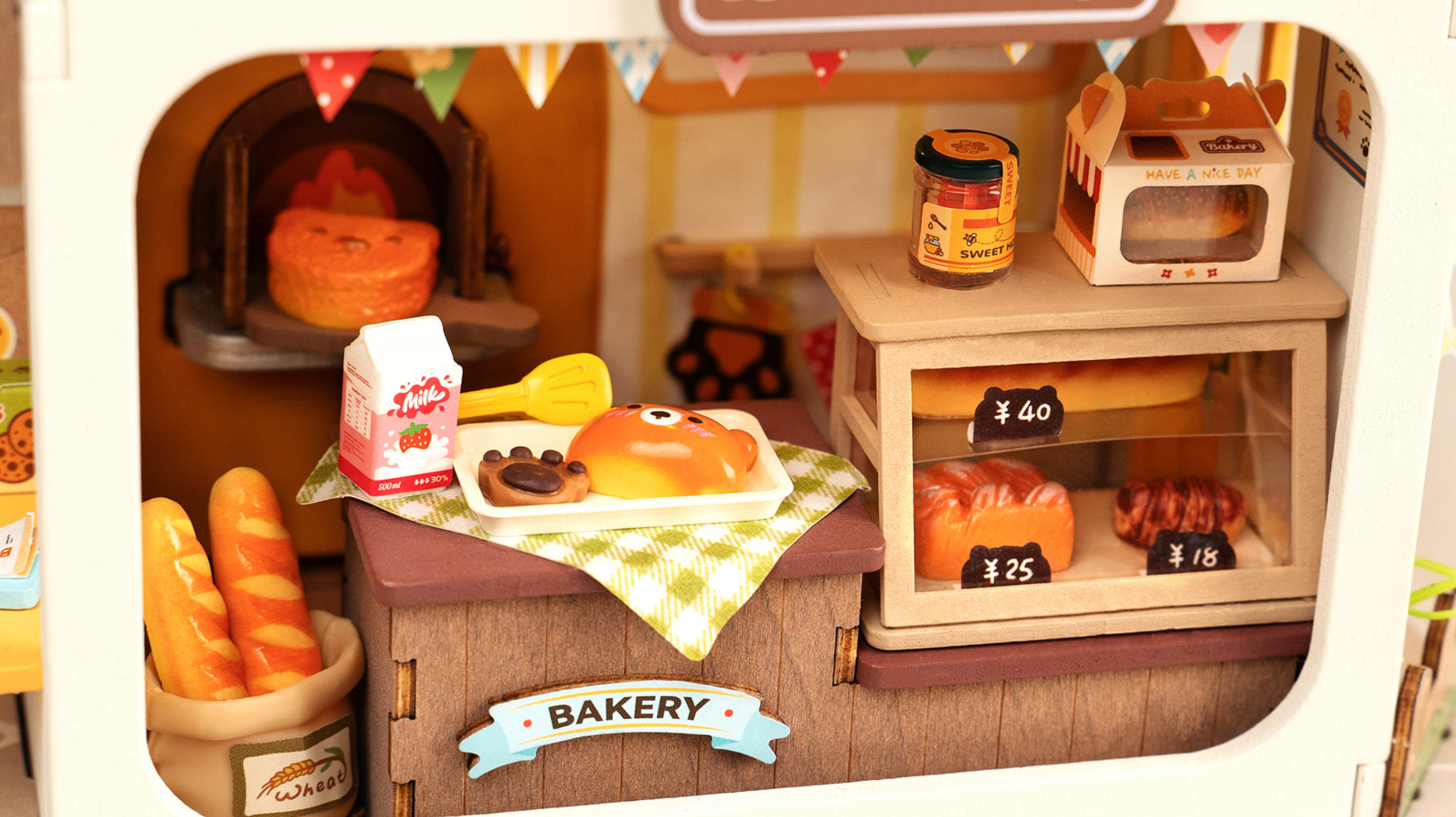 ROBOTIME Teddy's Breadbox DIY Miniature House Kit