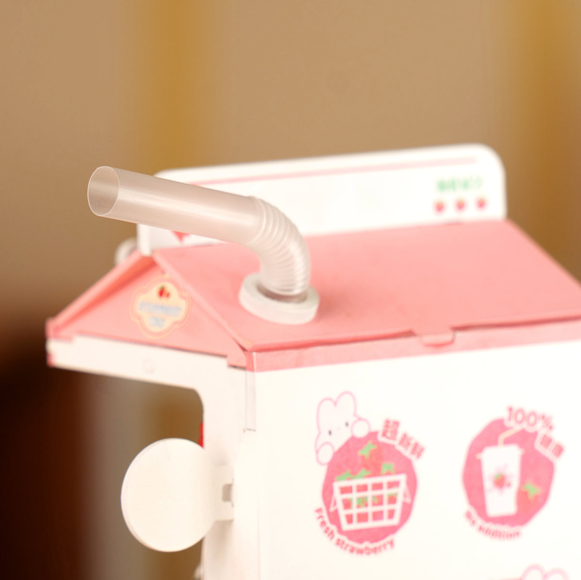 ROBOTIME Strawberry Milk Box DIY Miniature House Kit