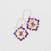 Holly Yashi Elizabeth Medallion Earrings - Royal Purple