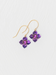 Holly Yashi Petite Fleur Earrings - Royal Purple