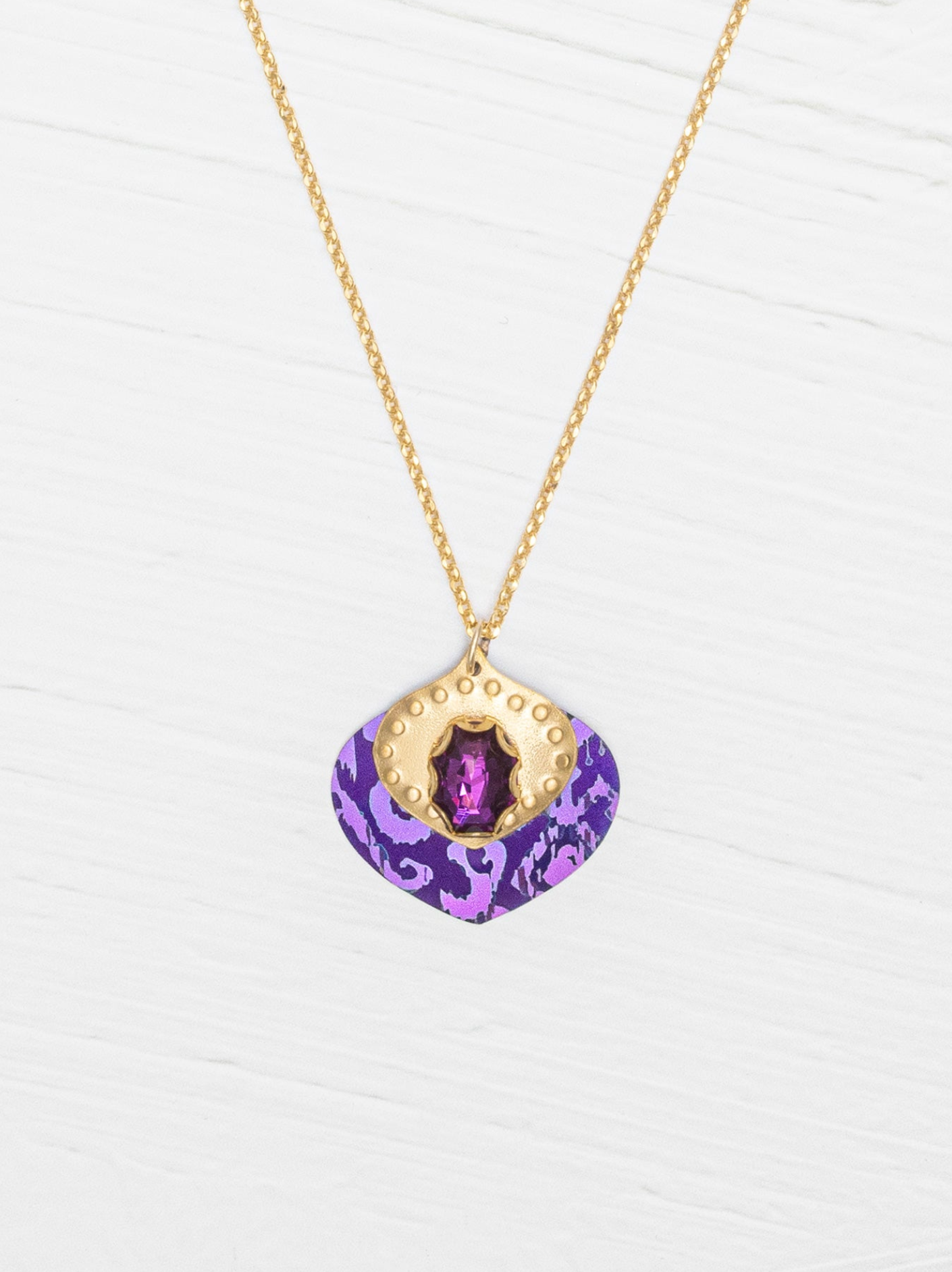 Holly Yashi Arabella Pendant Necklace - Royal Purple