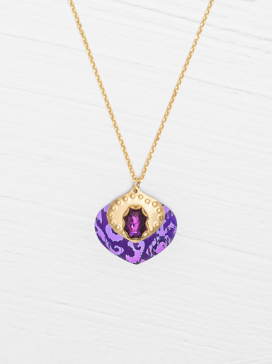 Holly Yashi Arabella Pendant Necklace - Royal Purple