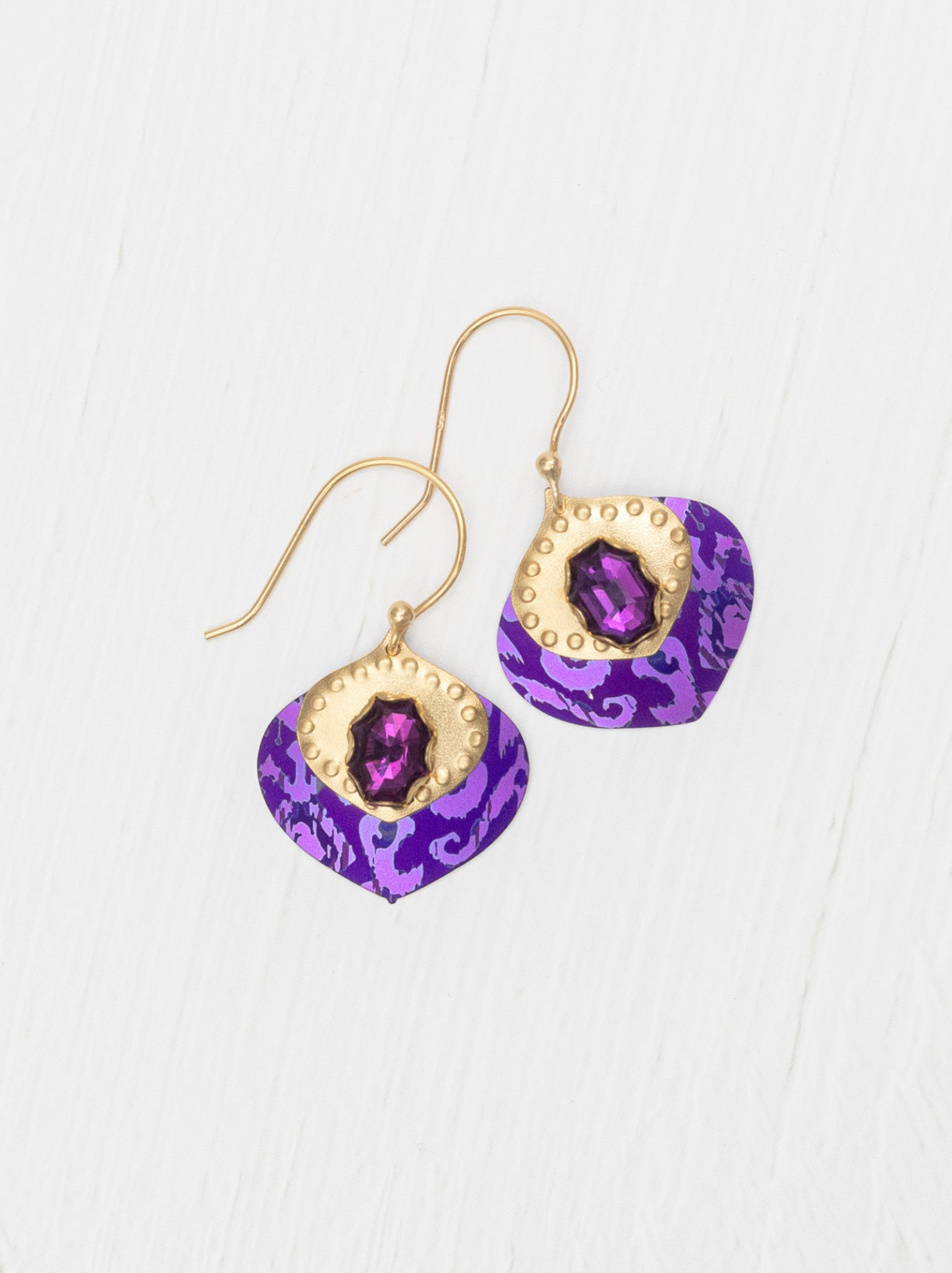 Holly Yashi Arabella Earrings - Royal Purple