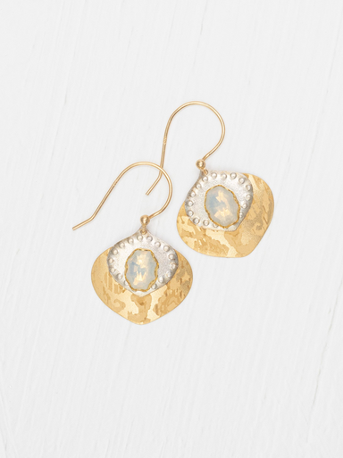 Holly Yashi Arabella Earrings - Opal and Gold