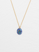 Holly Yashi Gracie Oval Pendant Necklace - Sapphire Blue