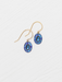 Holly Yashi Gracie Oval Earrings - Sapphire Blue