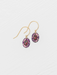 Holly Yashi Gracie Oval Earrings - Vintage Burgundy