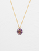 Holly Yashi Gracie Oval Pendant Necklace - Vintage Burgundy