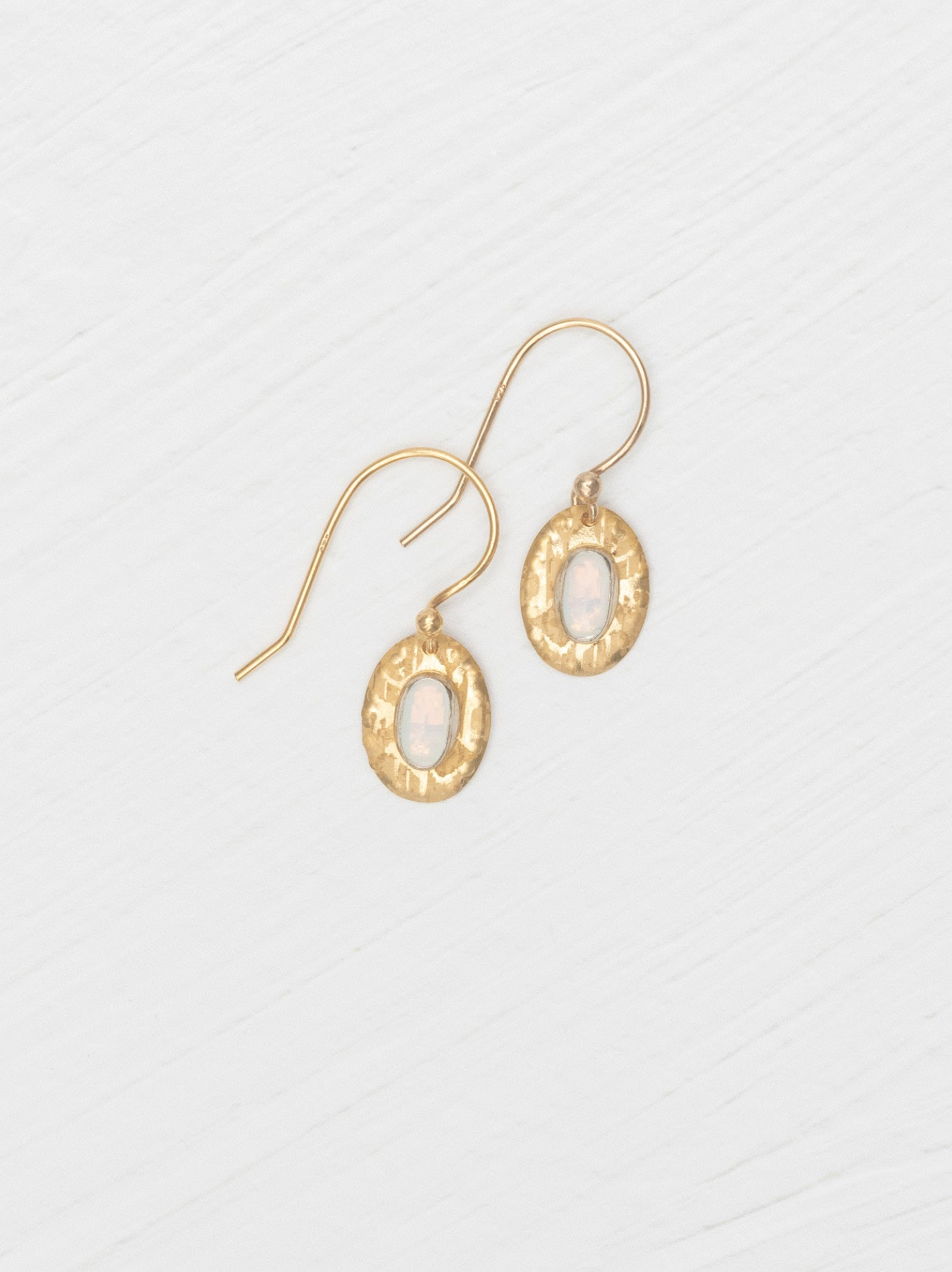 Holly Yashi Gracie Oval Earrings - Opal and Gold