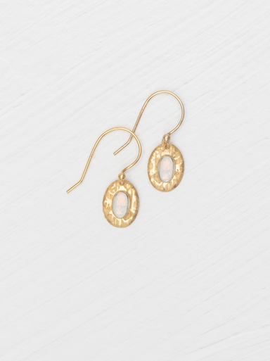 Holly Yashi Gracie Oval Earrings - Opal and Gold