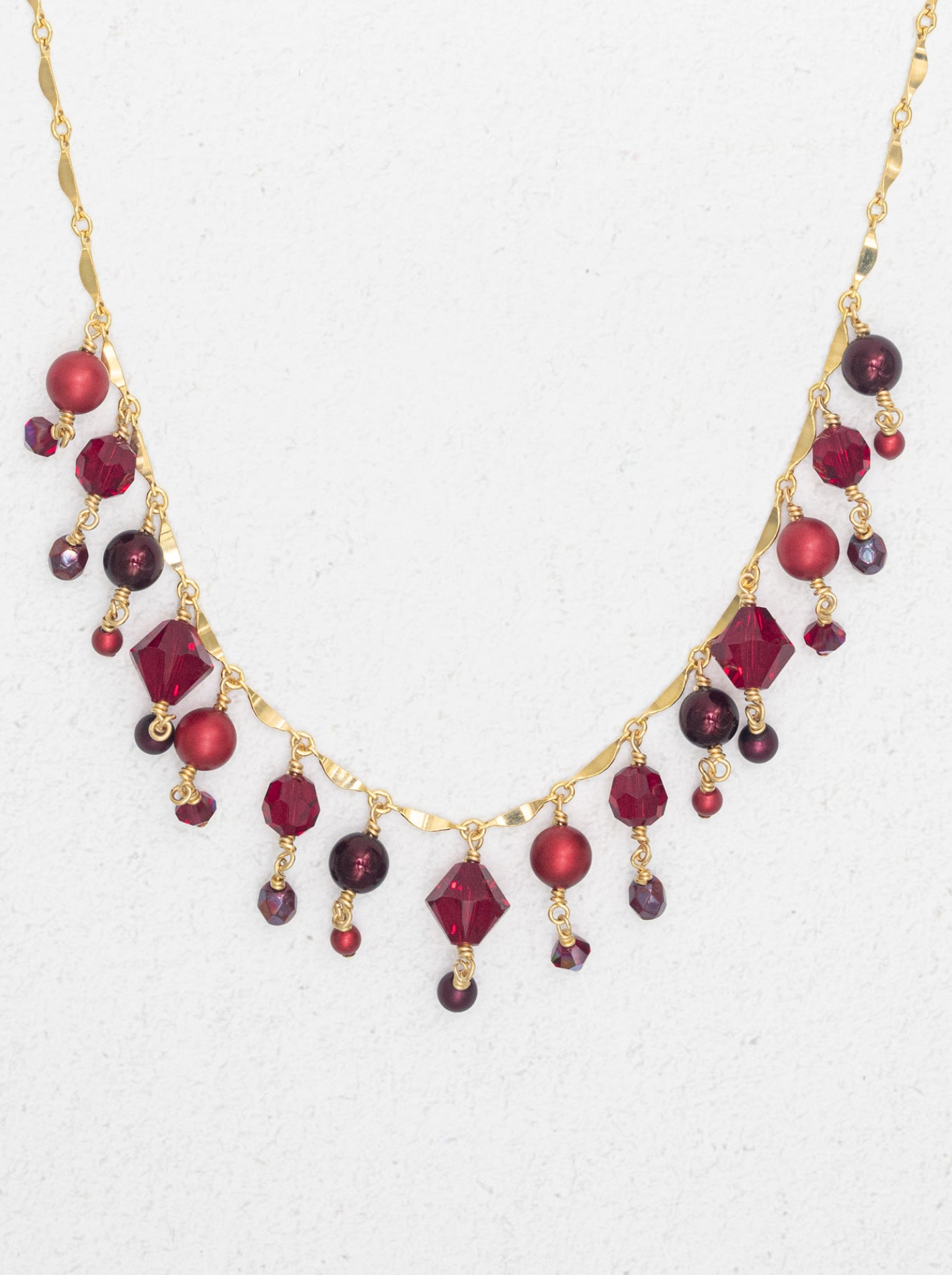 Holly Yashi Soiree Elegance Necklace - Scarlet