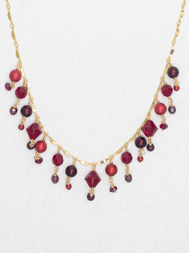 Holly Yashi Soiree Elegance Necklace - Scarlet