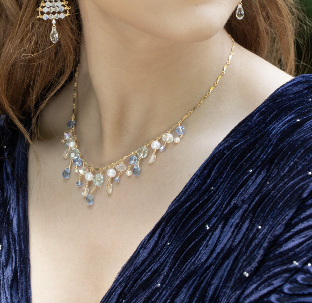 Holly Yashi Soiree Elegance Necklace - Winter Frost