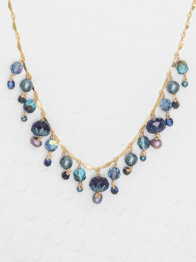 Holly Yashi Soiree Elegance Necklace - Dark Indigo