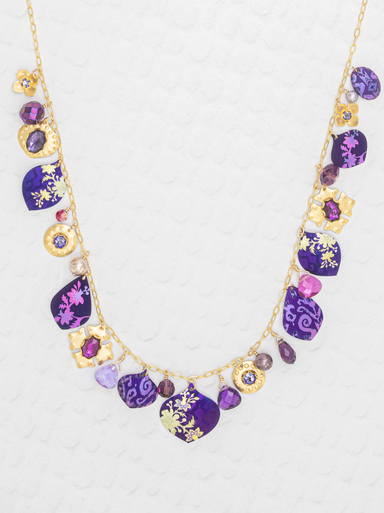 Holly Yashi Alexandria Necklace - Royal Purple