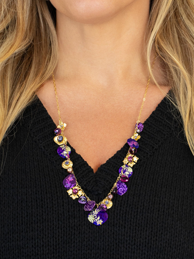 Holly Yashi Alexandria Necklace - Royal Purple