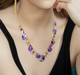 Holly Yashi Alexandria Necklace - Royal Purple