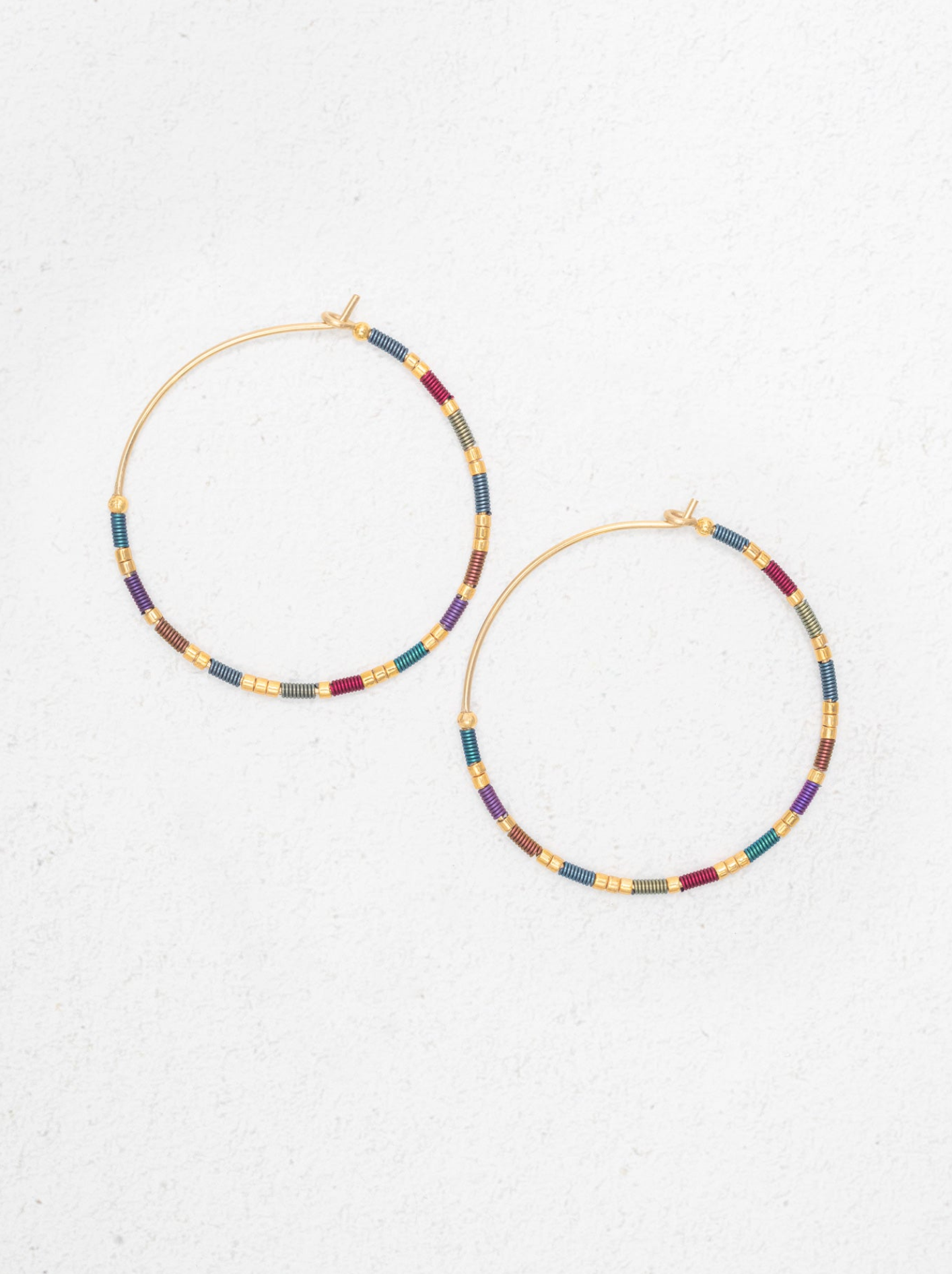 HOLLY YASHI Sierra Large Hoop Earrings - Multicolor