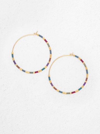 HOLLY YASHI Sierra Large Hoop Earrings - Multicolor