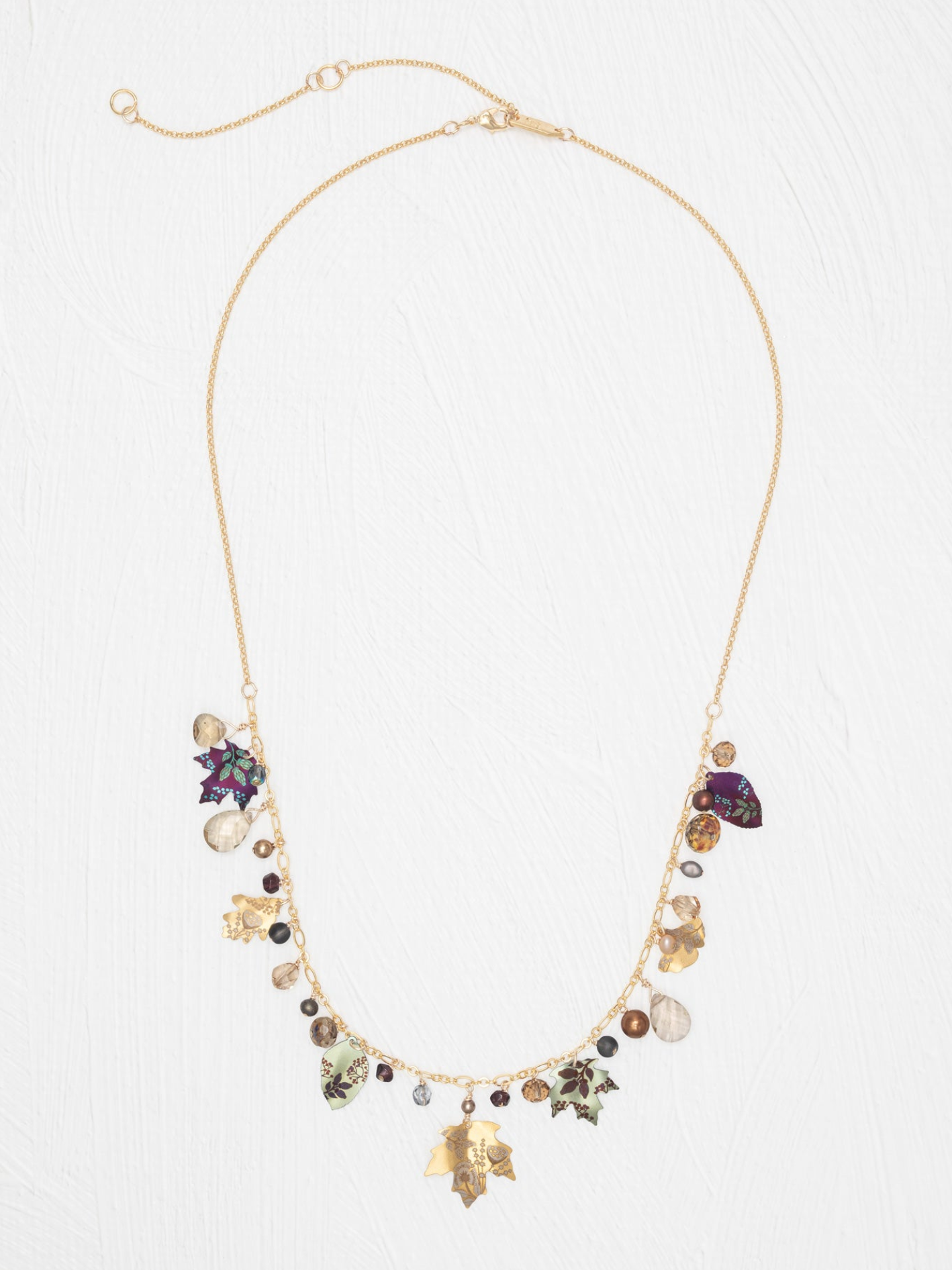 Holly Yashi Falling Leaves Necklace - Autumn Harvest
