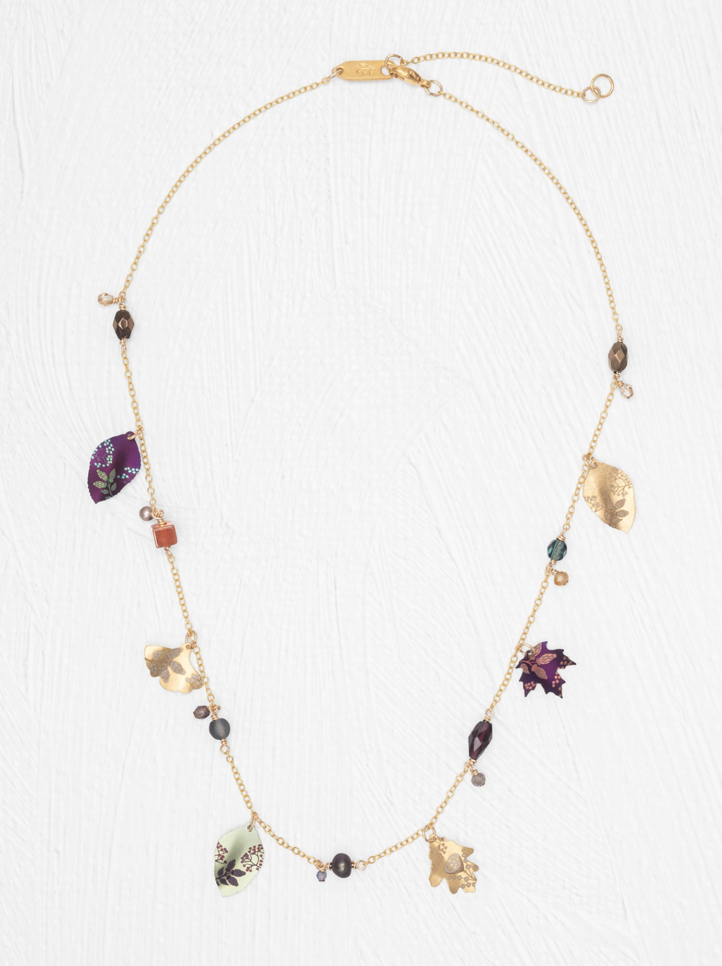 Holly Yashi Charming Leaf Necklace - Autumn Harvest